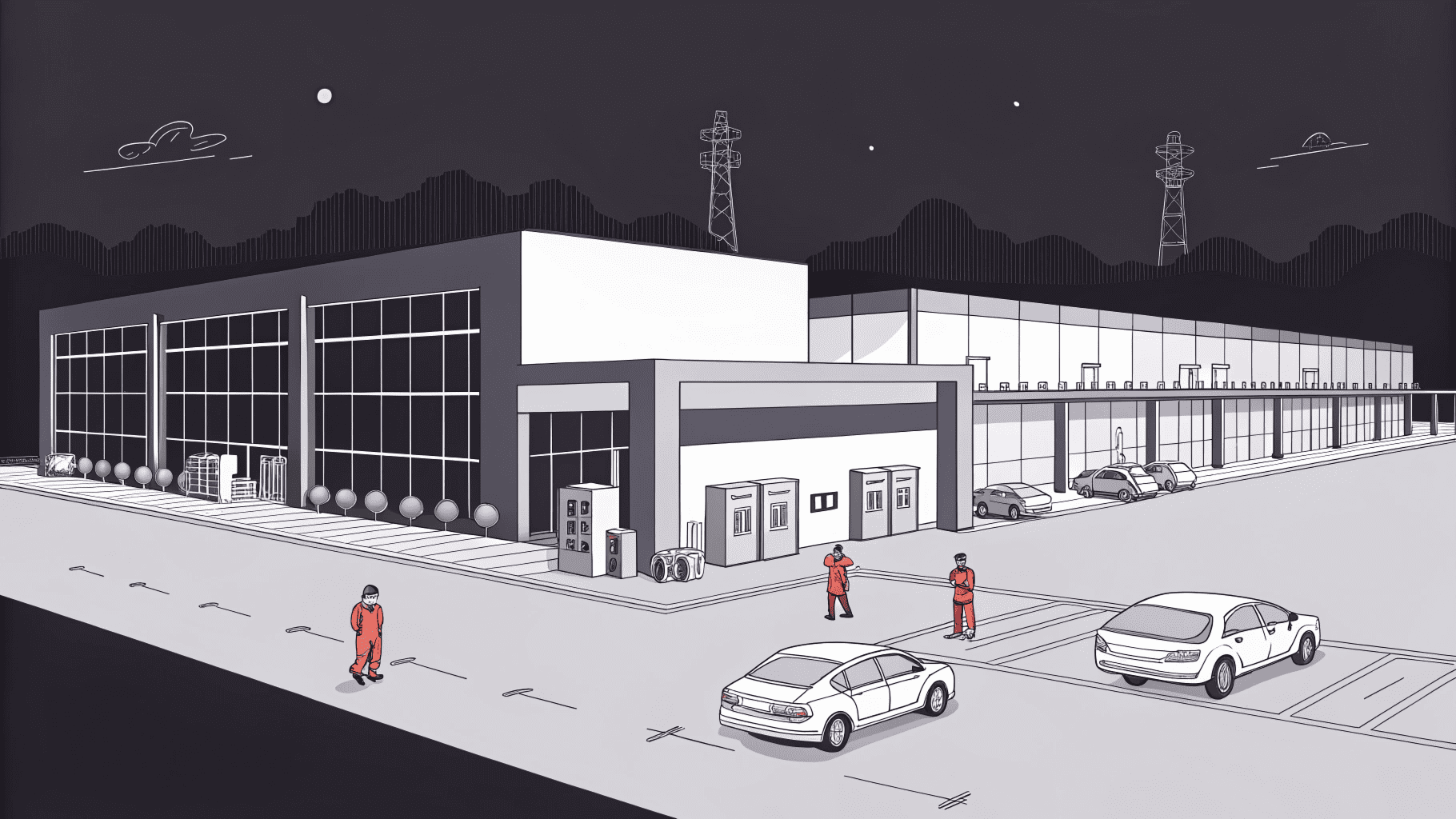 A modern manufacturing facility in China.