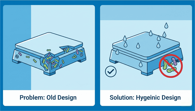 Bacteria traps in scale structure