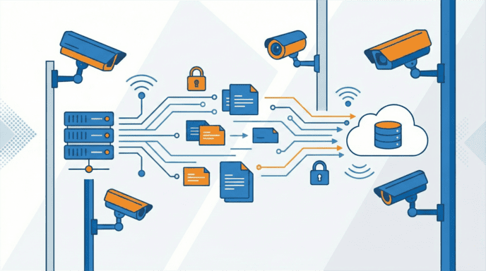 Digital data flow and security cameras