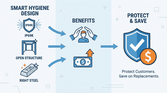 Is “Hygienic Design,” Not Just Waterproofing, the New Standard for Food and Pharma Weighing?