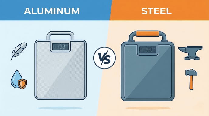 Aluminum and Steel Scale Materials Aluminum vs Steel Scale Pads