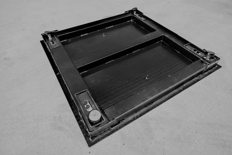 HR-CS Floor Scale Black