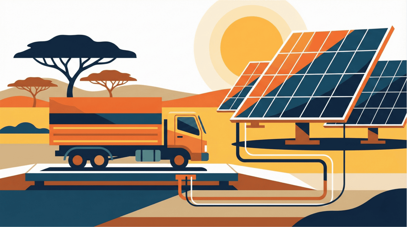 solar powered weighbridge in africa