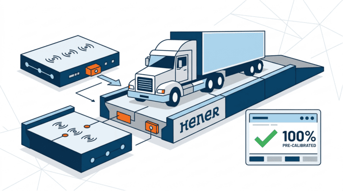 HENER modular truck scale pre-calibrated system