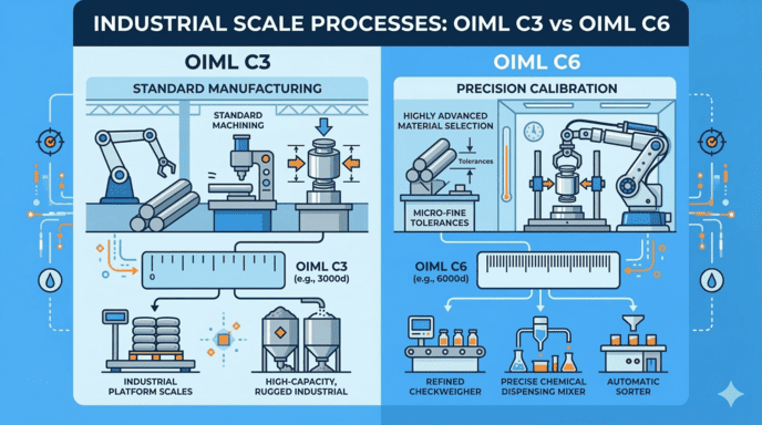 Industrial scale processes for C3 and C6