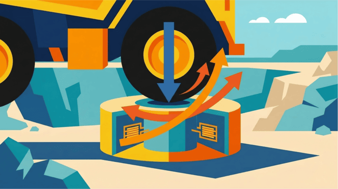 dynamic shear forces on weighbridge load cells