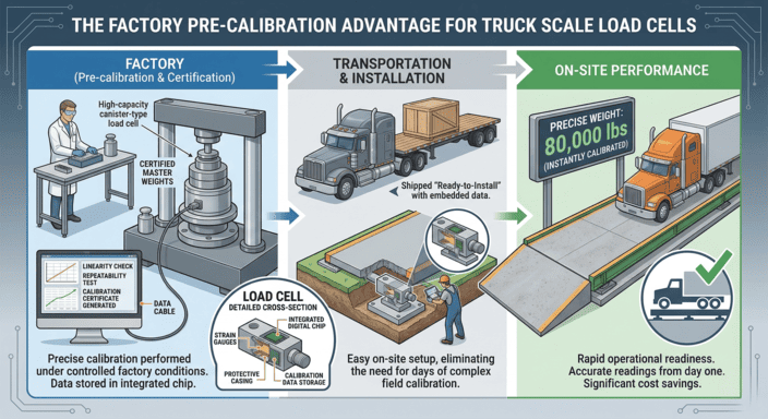 factory pre-calibration truck scale load cell