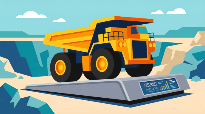 heavy duty mining truck scale platform