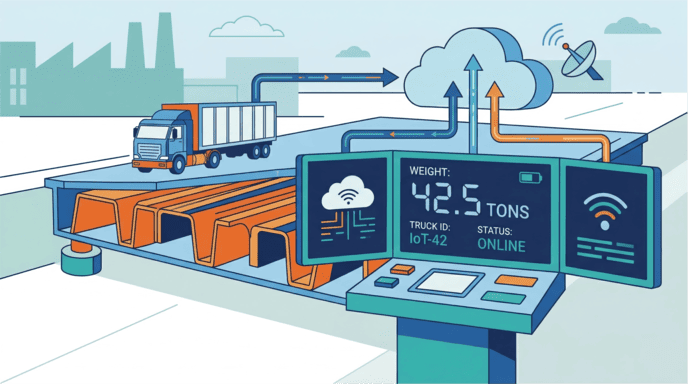 internet of things digital weighbridge terminal