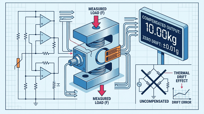 temperature compensation circuit load cell