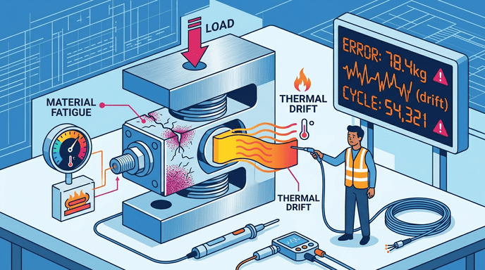 thermal drift material fatigue load cell