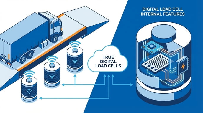 true digital load cells for truck scales