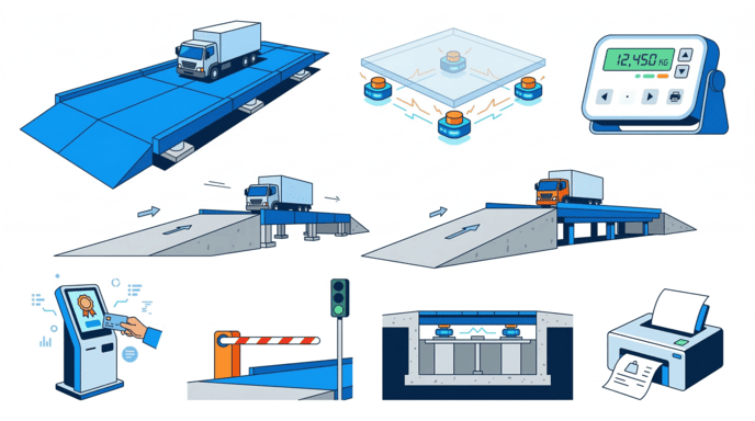 various truck scale parts