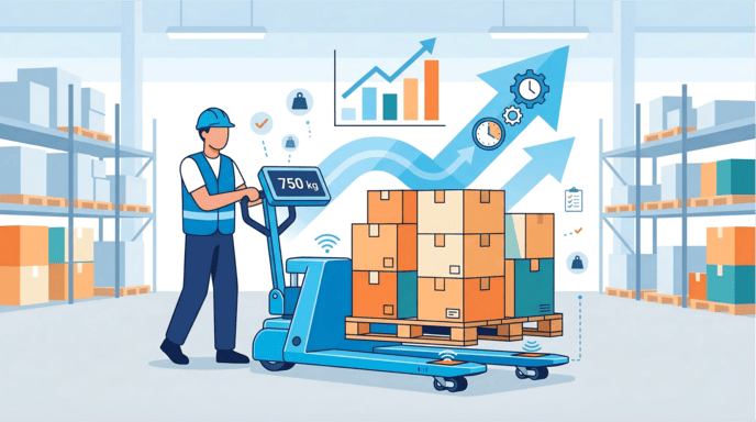 warehouse efficiency pallet jack scale