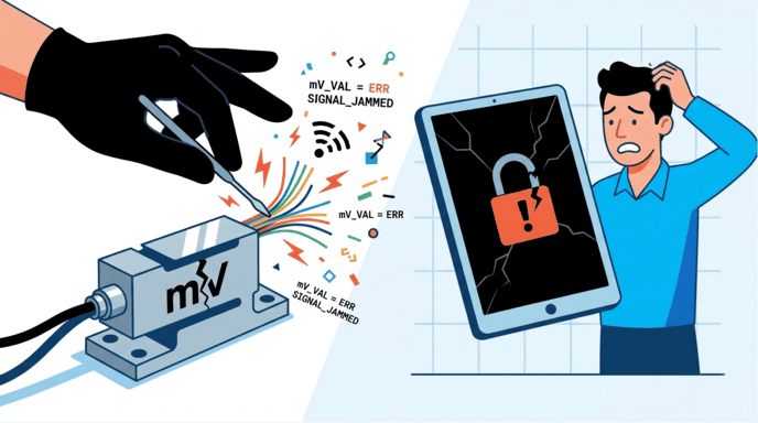 analog load cell vulnerability millivolts
