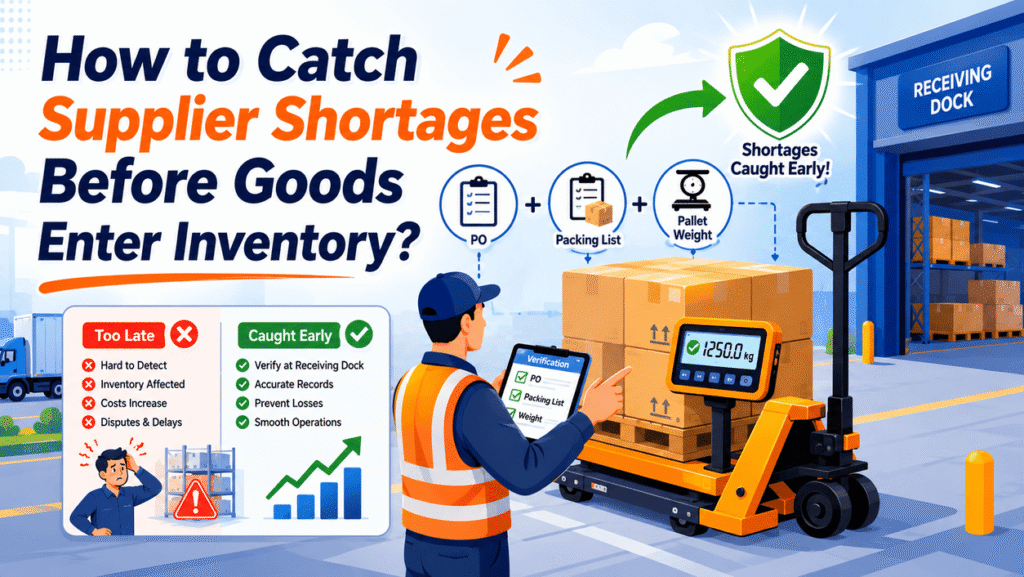 Pallet Jack Scale for Receiving Docks: How to Catch Supplier Shortages Before Goods Enter Inventory?
