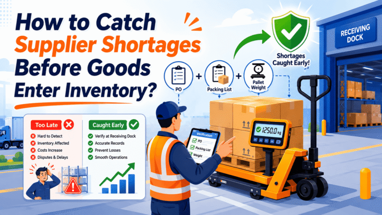 Pallet Jack Scale for Receiving Docks: How to Catch Supplier Shortages Before Goods Enter Inventory?