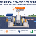 Truck Scale Traffic Flow Design: How Do Entrance, Exit, and Scale Position Affect Weighing Efficiency?