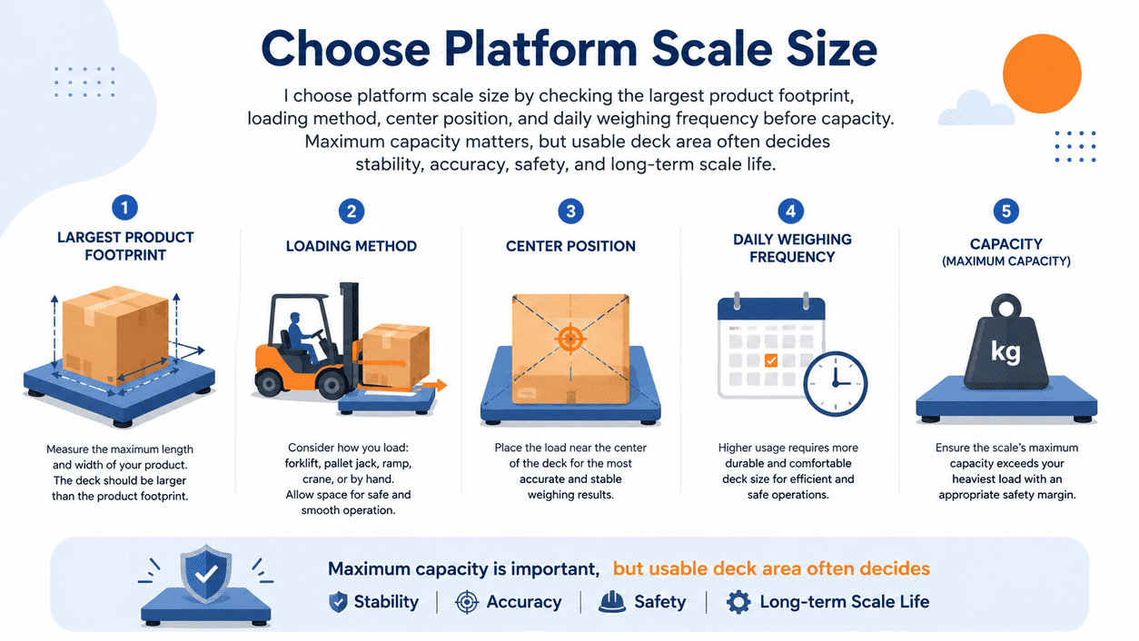 platform scale size guide
