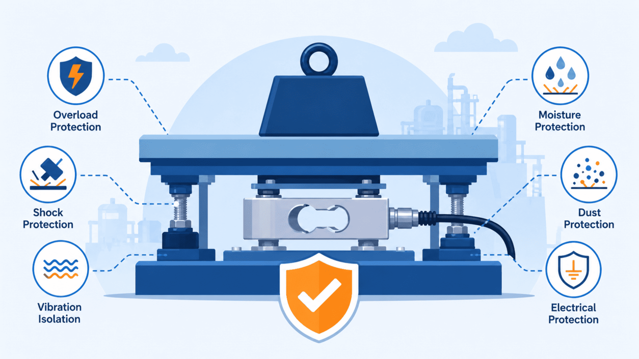 load cell protection in industrial scale