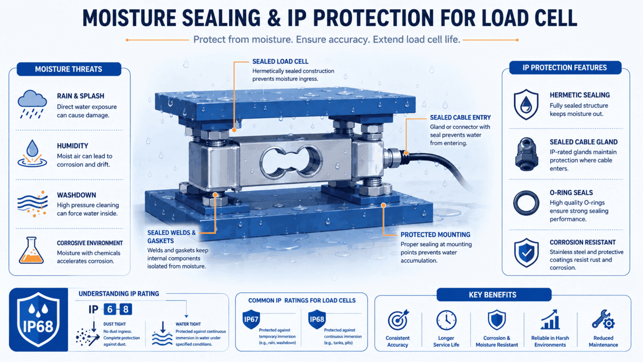 moisture sealing IP protection load cell