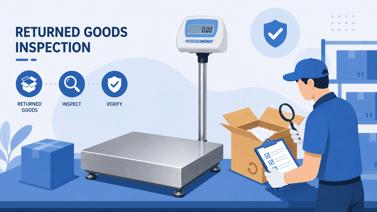 returned goods inspection bench scale