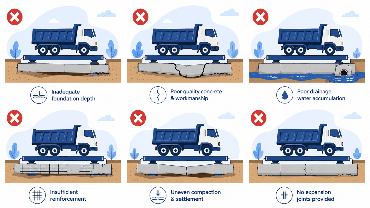 truck scale civil foundation mistakes