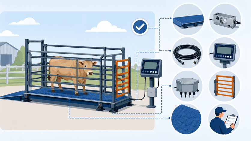 livestock scale components