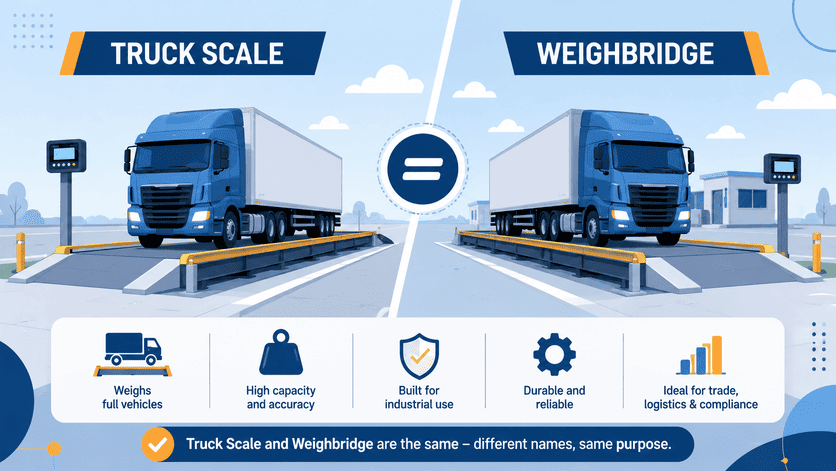 truck scale and weighbridge are the same industrial vehicle weighing equipment
