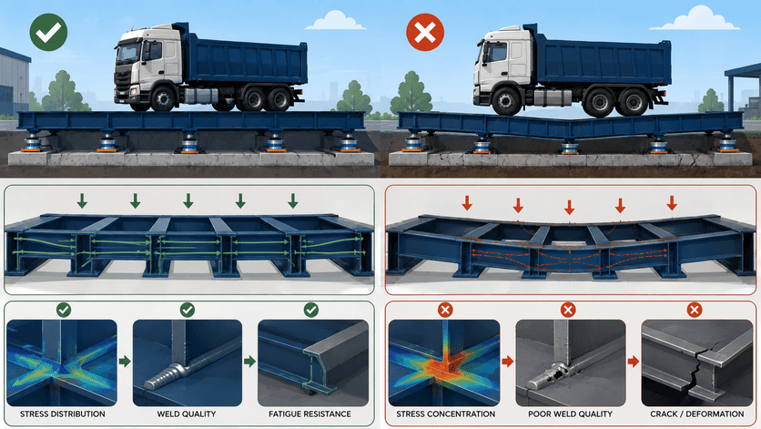 truck scale steel structure fabrication
