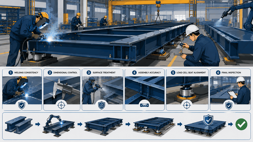 truck scale welding and factory inspection