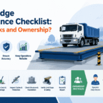 Weighbridge Maintenance Checklist: Routine Tasks and Ownership?