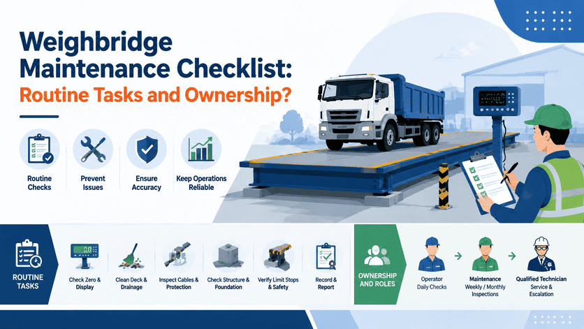 Weighbridge Maintenance Checklist: Routine Tasks and Ownership?