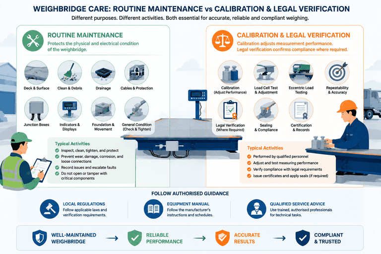 weighbridge calibration vs maintenance