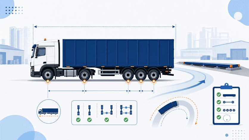 Truck Vehicle Data Before Weighbridge Selection weighbridge for trucks vehicle length and axle configuration checklist