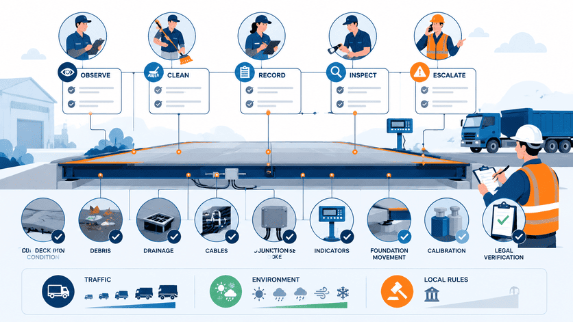 weighbridge maintenance checklist ownership