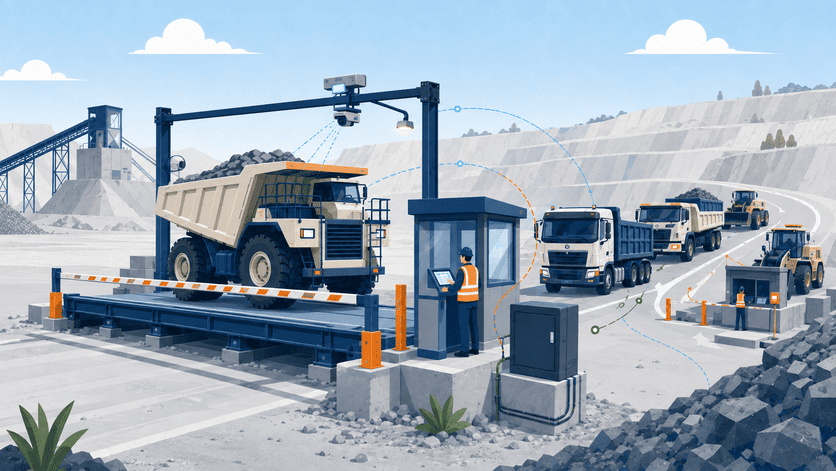 Unattended quarry weighing system prerequisites unattended weighbridge system components for quarry operations