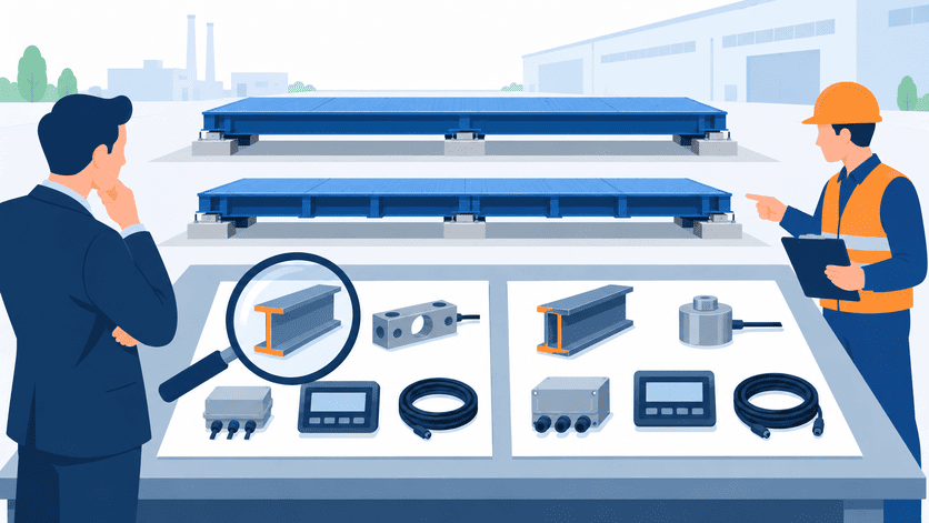 Where weighbridge quotation differences come from weighbridge quotation comparison covering steel structure and weighing components