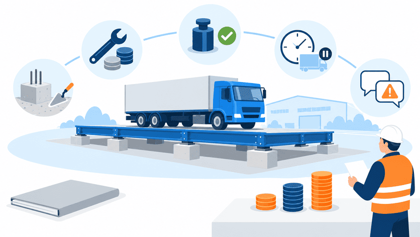 Cost categories beyond weighbridge depreciation Weighbridge useful life and total cost of ownership budgeting framework
