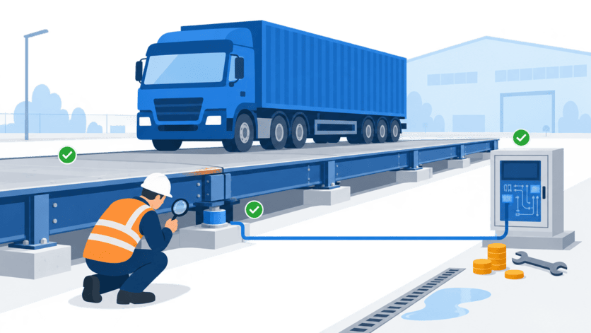 Weighbridge condition and long-term ownership planning Weighbridge useful life assessment covering deck condition and weighing electronics