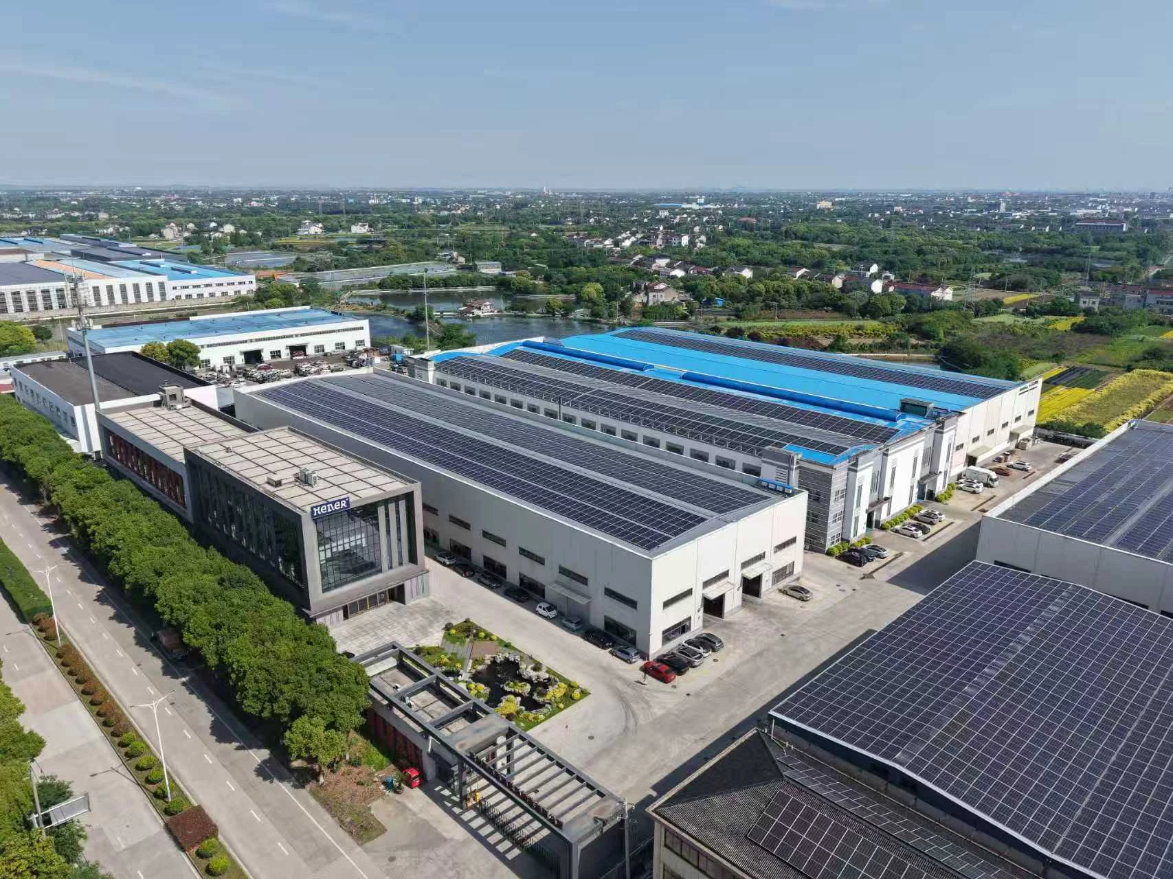 Aerial view of the HENER facility
