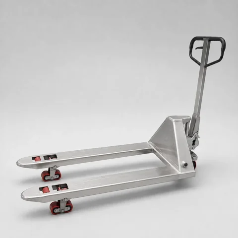 Stainless manual pallet truck configuration illustration